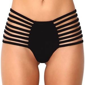 iHeartRaves black ultra cut rave bottoms S